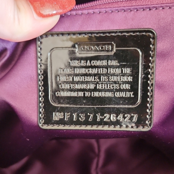 🖤Coach NWT Black And Silver Mini Jacquard Tote With Double Hang Tag Rare - Picture 5 of 9